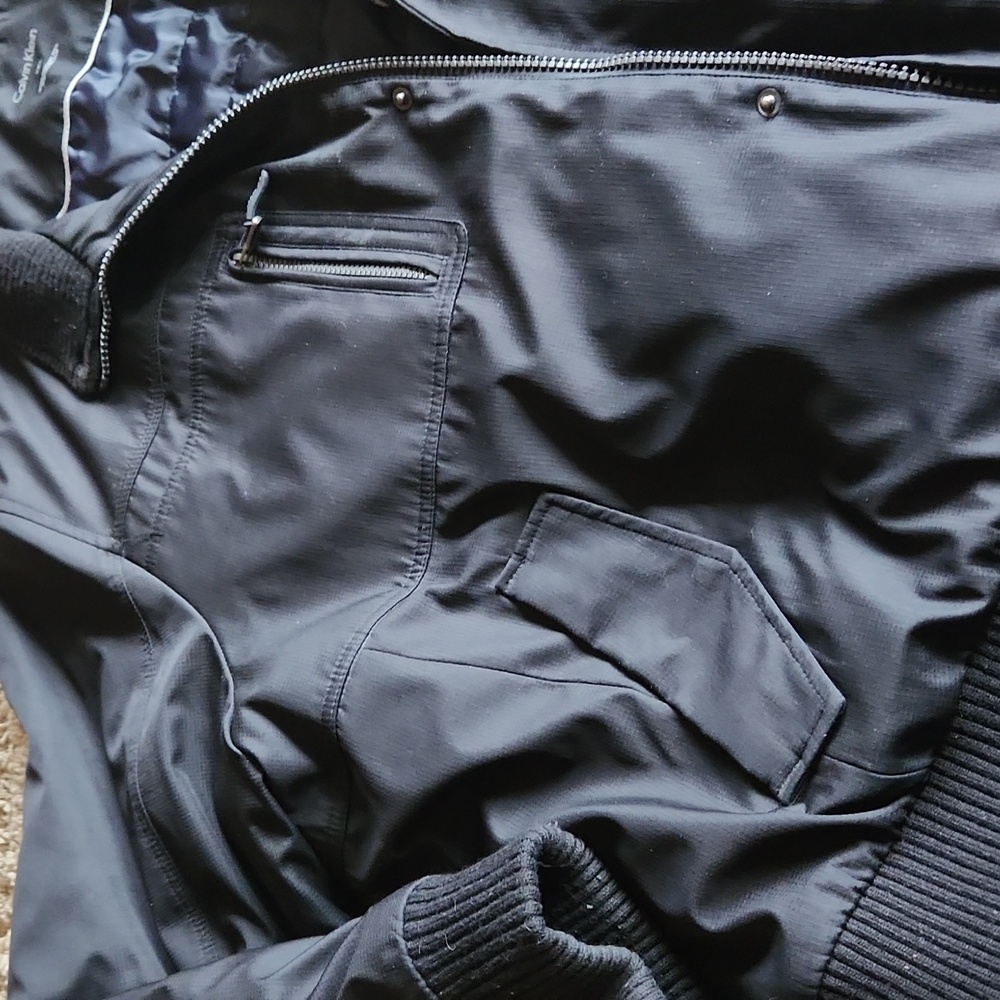 Calvin Klein Black Men's Winter Coat Size 3XL - Picture 3 of 11